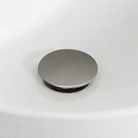 American Imaginations -in. W Above Counter White Bathroom Vessel Sink Set For Deck Mount Drilling AI