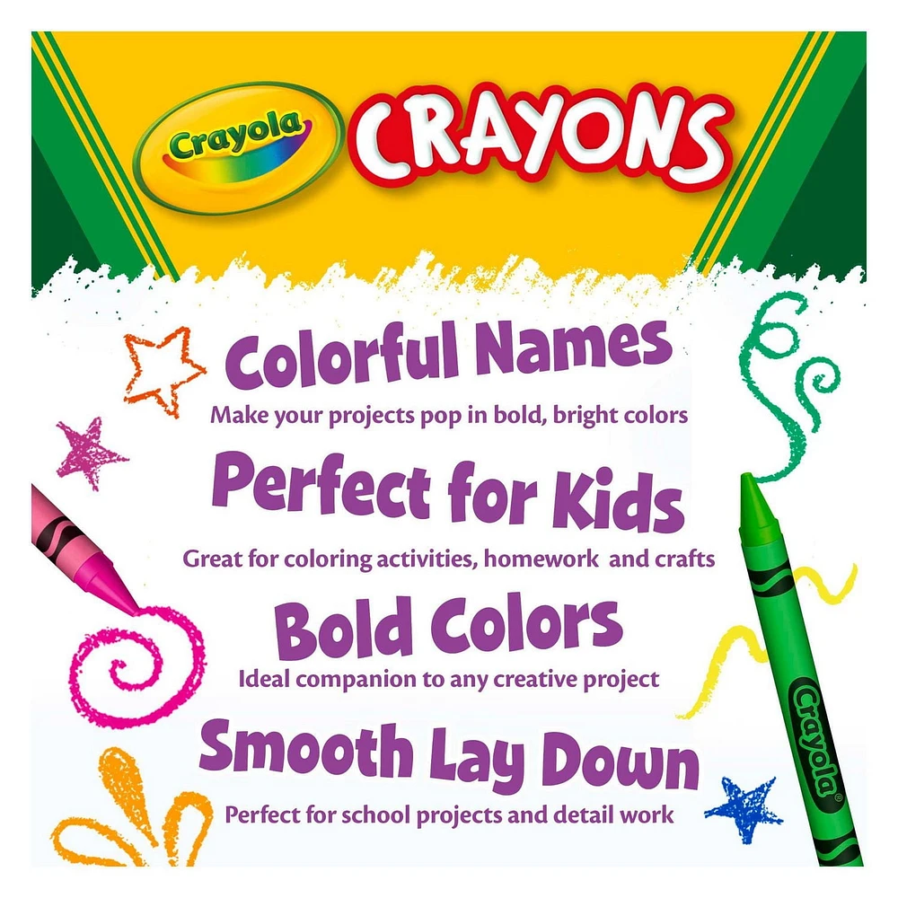 12 PACK BUNDLE OF 24CT CRAYOLA CRAYONS