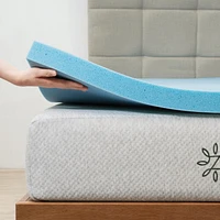 Zinus Spa Sensations inch Cooling Gel Memory Foam Mattress Topper, Twin, Full, Queen