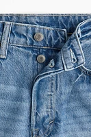 Short taille haute en denim