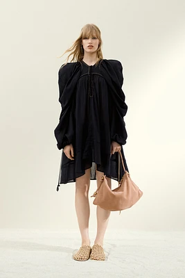 Crinkled Cotton Dress