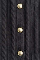 Cable-Knit-Look Cardigan