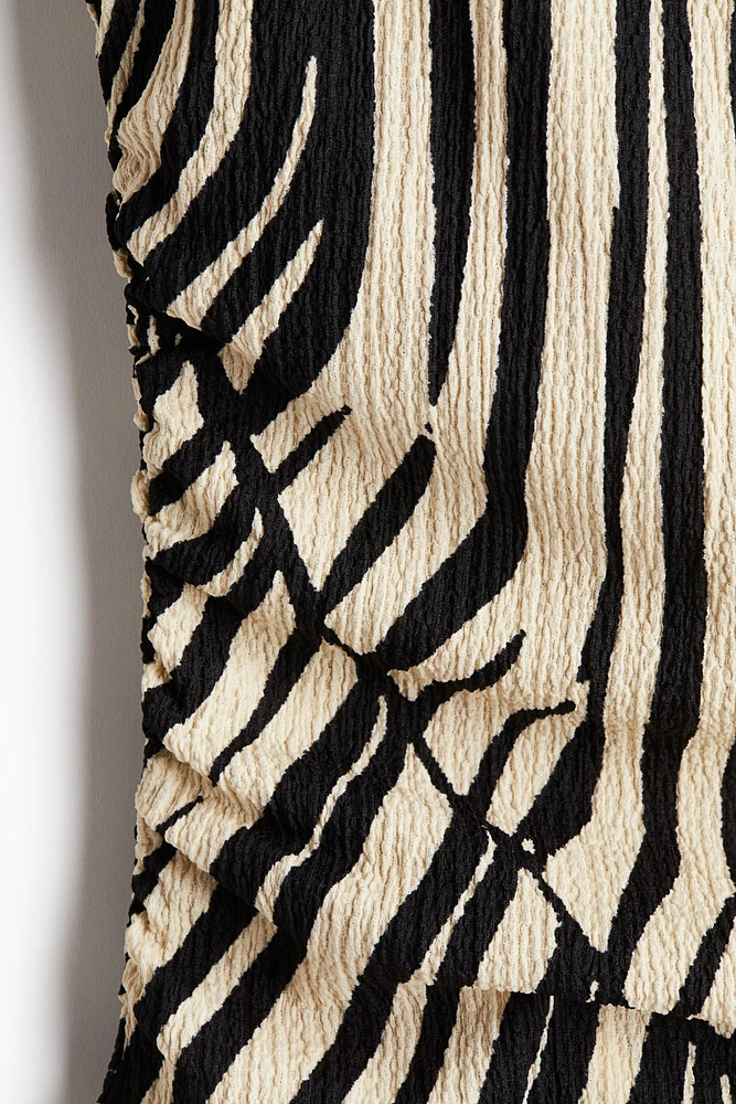 Textured jersey top