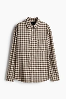 Loose Fit Flannel Shirt