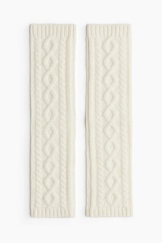 Cable-Knit Leg Warmers