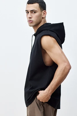 Regular-Fit Sleeveless Sports Hoodie with DryMove™