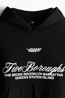 Loose-Fit Printed Hoodie