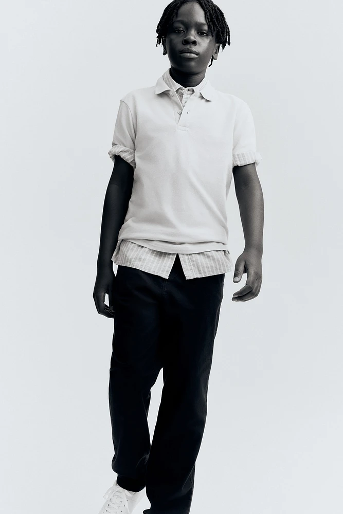 Cotton Pique Polo Shirt