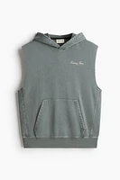 Loose-Fit Sleeveless Sports Hoodie
