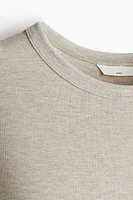MAMA Ribbed Jersey Top