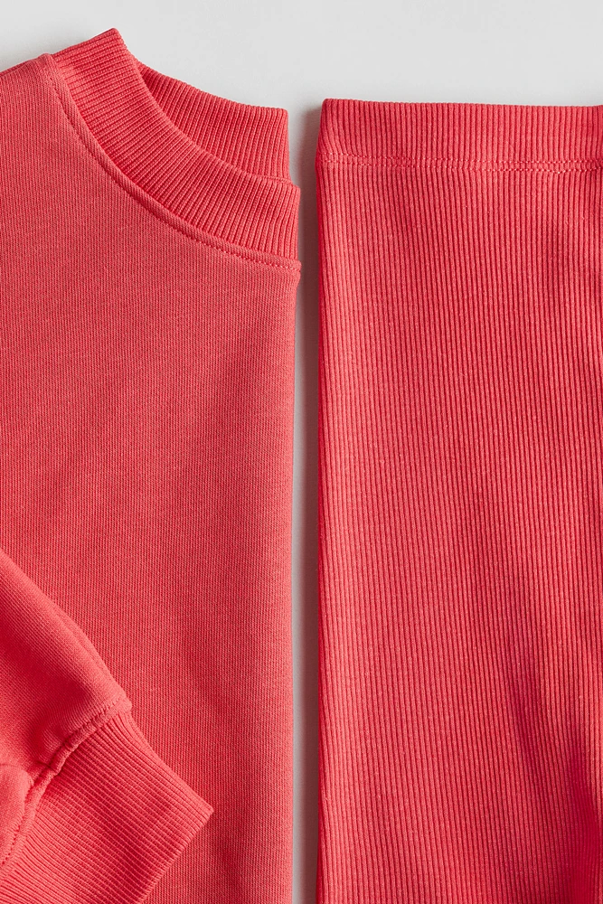 2-piece Sweatshirt and Shorts Set