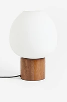 Table Lamp Wood and Glass