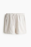 Relaxed-Fit Linen-Blend Shorts