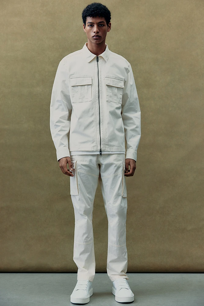 Regular-Fit Twill Overshirt