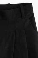 Wide-Leg Linen-Blend Pants