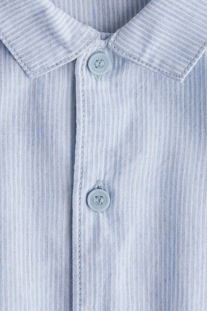 Short-sleeved Cotton Shirt
