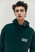 Loose Fit Printed Hoodie