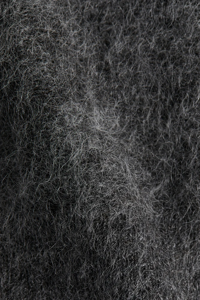 Short-Sleeved Mohair-Blend Top