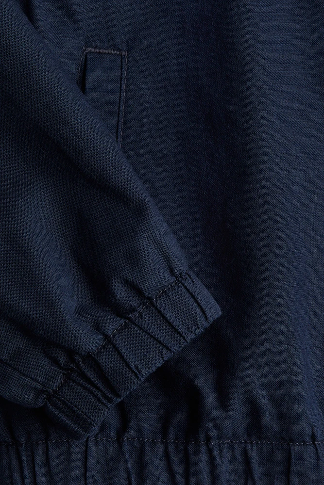 Linen-Blend Jacket