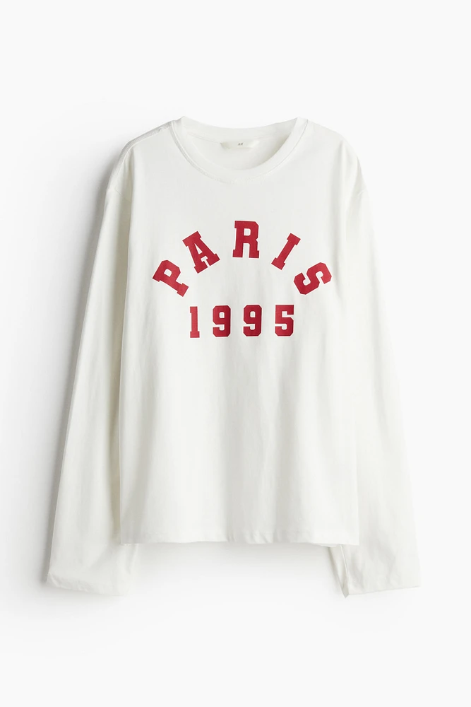 Long-sleeved Jersey Top