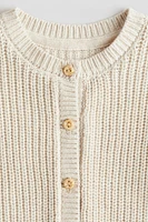 Patent-Knit Cardigan