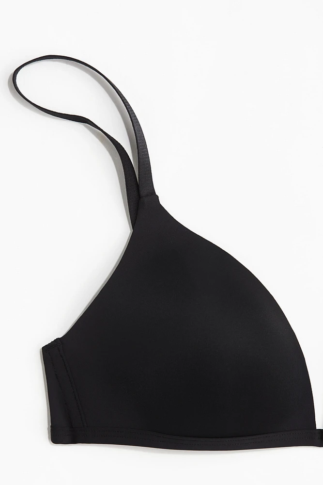 Padded Soft-Cup Microfiber Bra