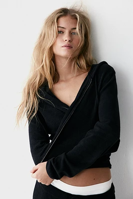 Chenille Hooded Jacket