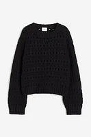 Hole-knit Sweater