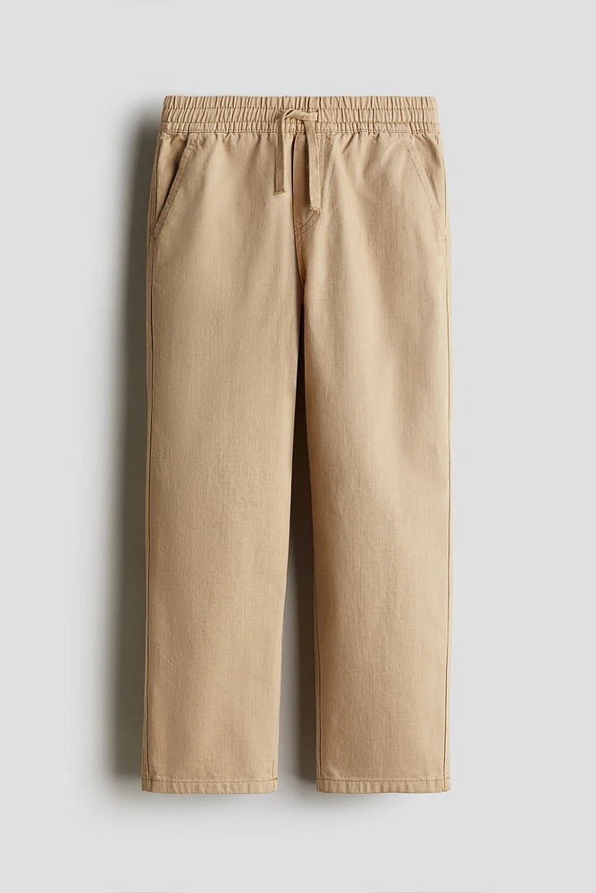Loose-Fit Cotton Twill Pants