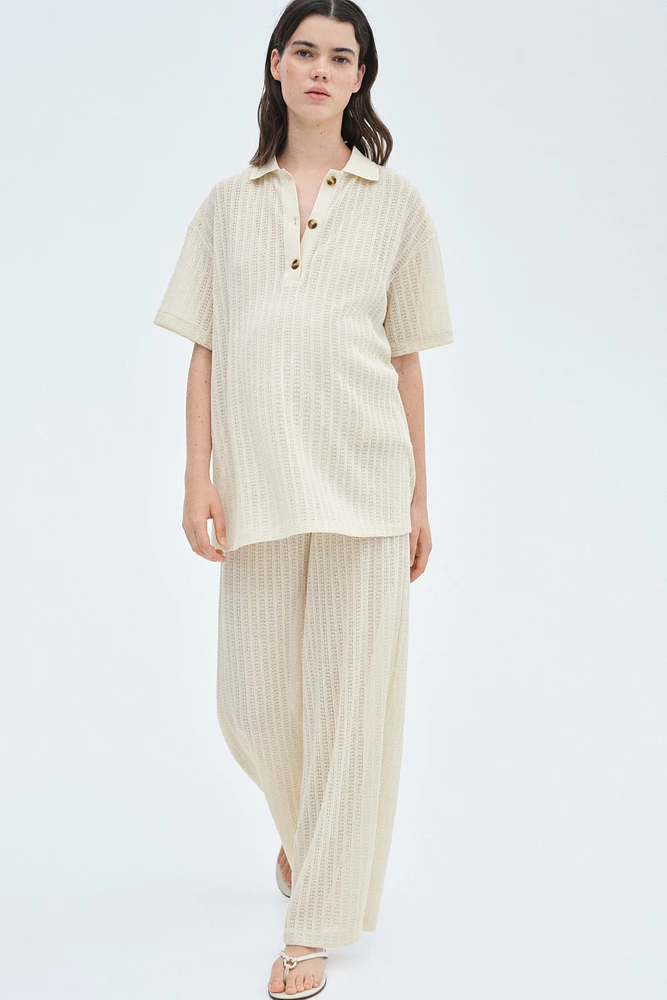 MAMA 2-Piece Crochet-Look Set