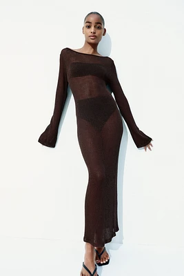 Robe en tricot de soie mélangée