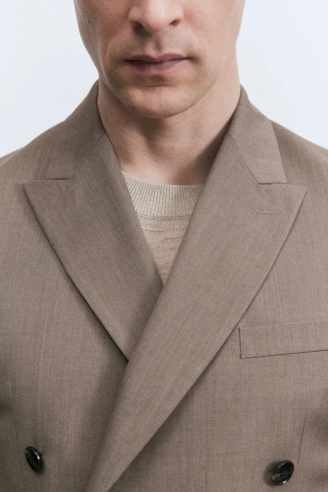 Regular-Fit Double-Breasted Jacket