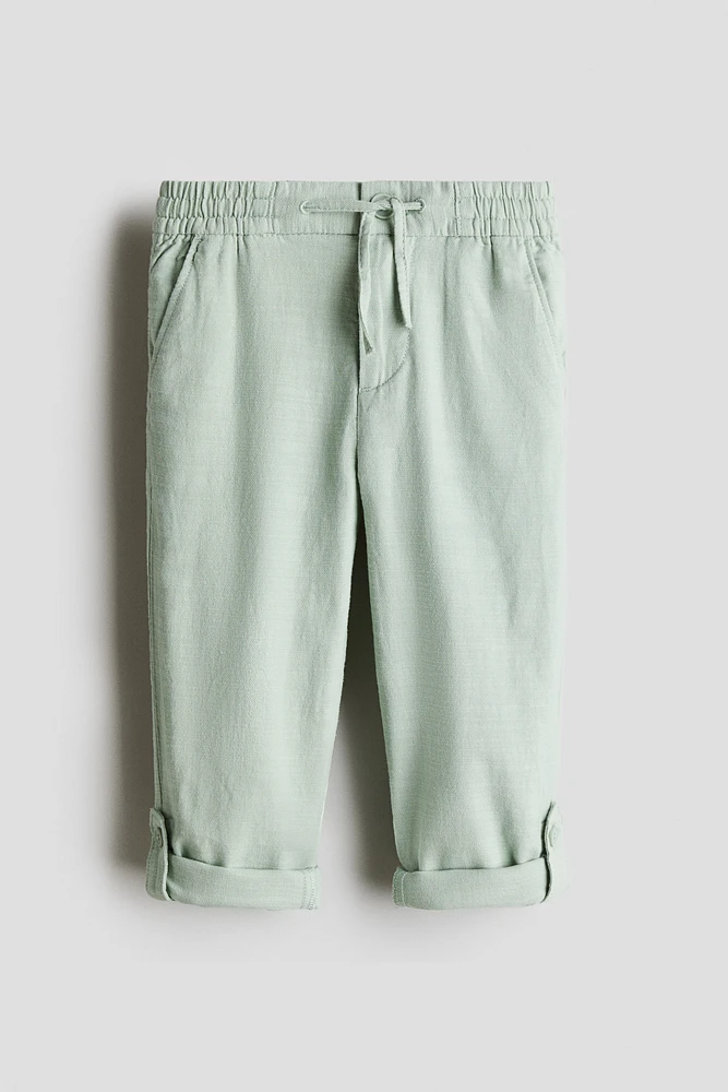 Cotton Roll-Up Chinos