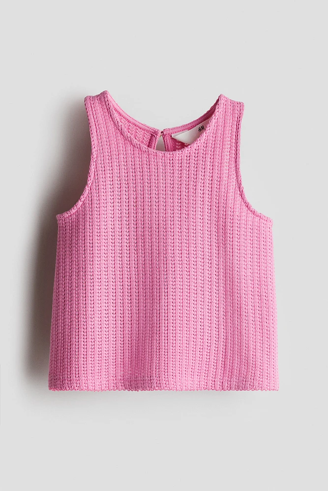 Textured-Knit Tank Top