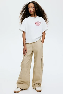 Wide-Leg Cargo Pants