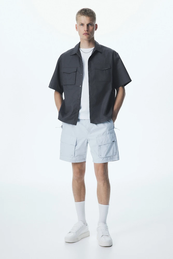 Loose-Fit Short-Sleeved Utility Shirt
