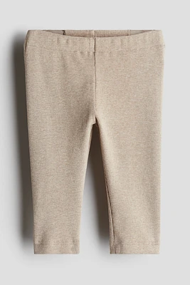 Legging en coton côtelé