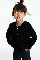 Bouclé-Knit Cardigan