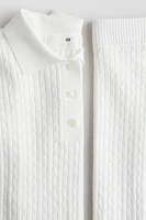 2-Piece Cable-Knit Set