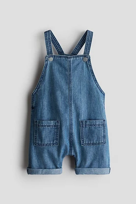 Denim Overall Shorts
