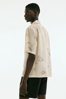 Regular-Fit Lyocell-Blend Resort Shirt