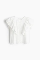 Blouse with Eyelet Embroidery
