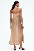 Sheer Embellished Slip Dress