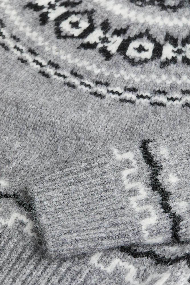 Chandail en maille jacquard