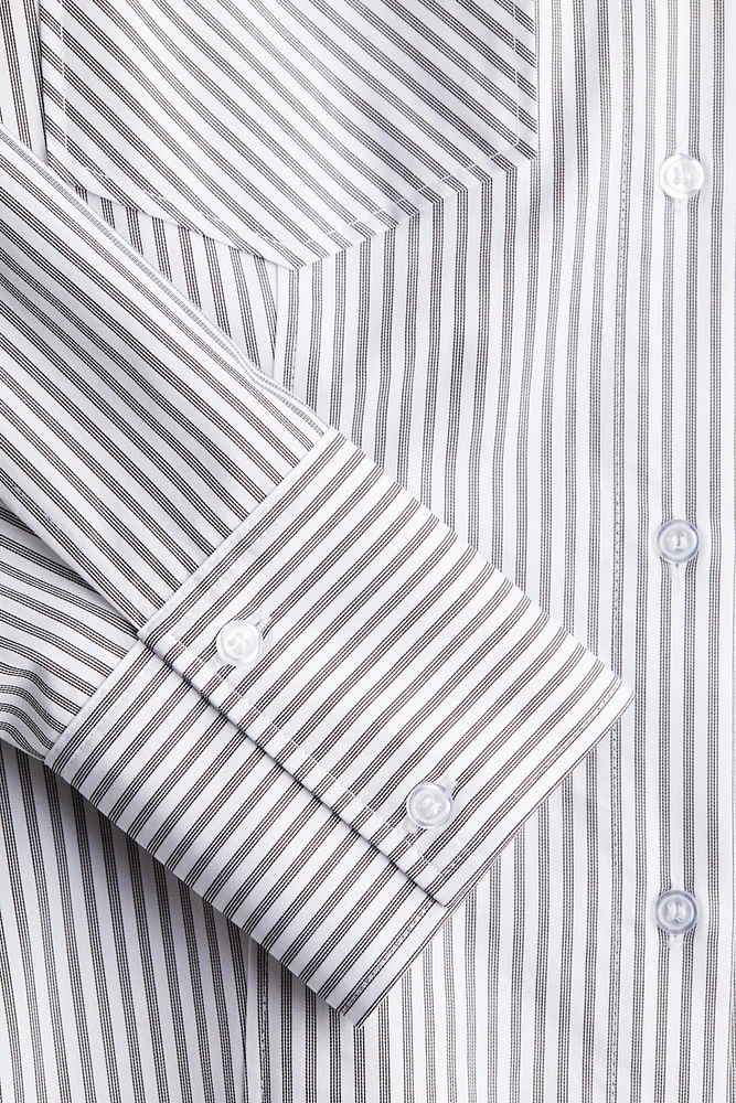 Fitted Poplin Shirt