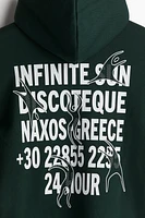 Loose Fit Printed Hoodie