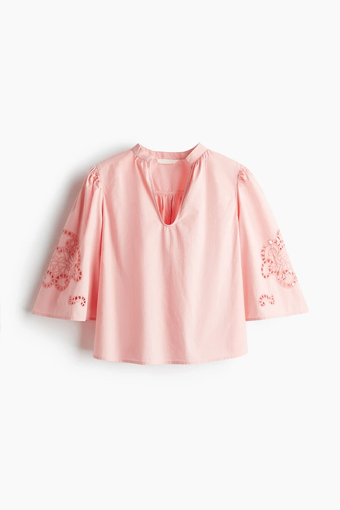 Blouse en broderie anglaise
