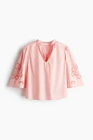 Blouse en broderie anglaise
