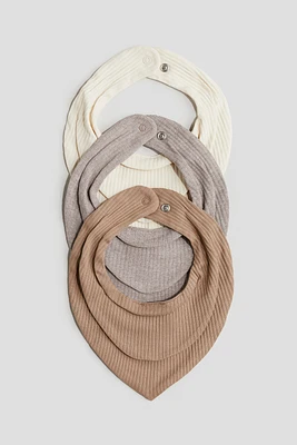 3-pack Ribbed Triangular Scarves