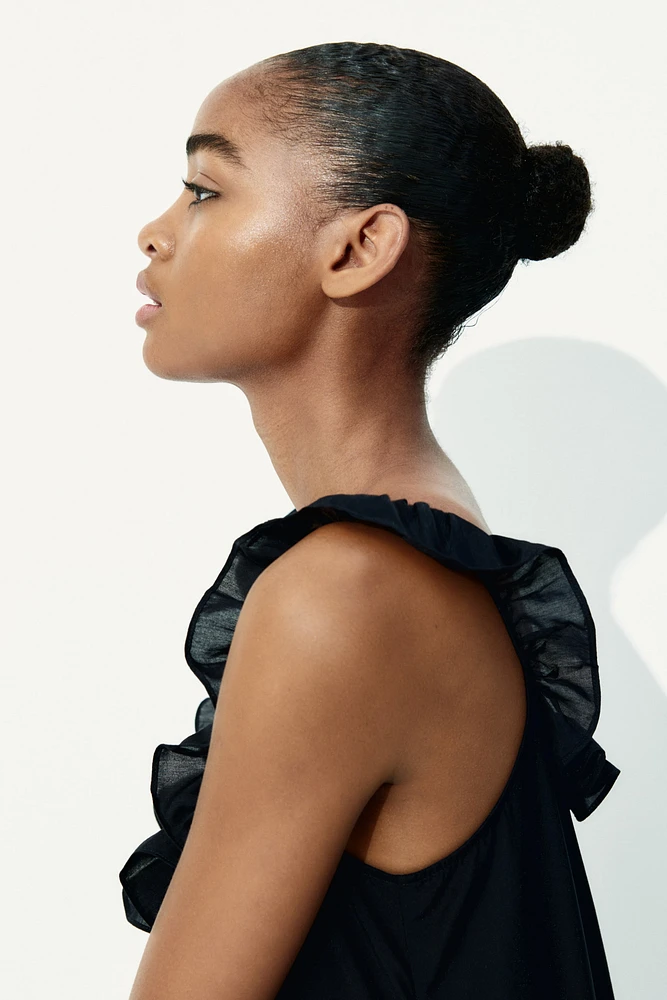 Ruffle-Trimmed Dress